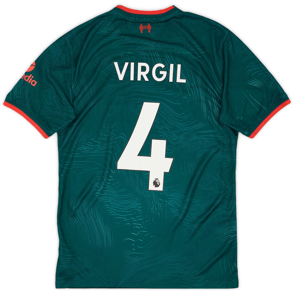 2022-23 Liverpool Third Shirt Virgil #4 - 9/10 - (S)