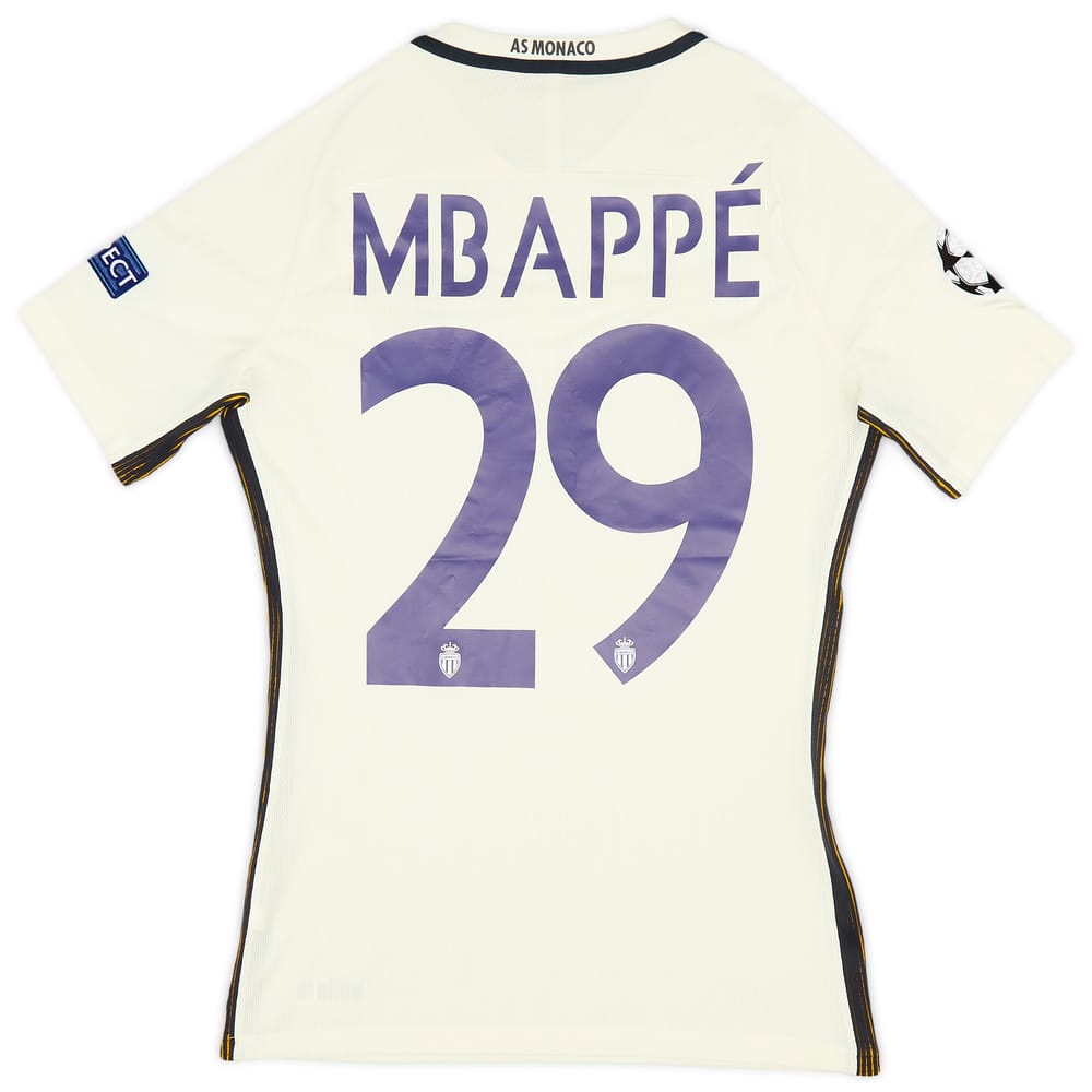 2016-17 Monaco Player Issue Away Shirt Mbappe #29 (M)