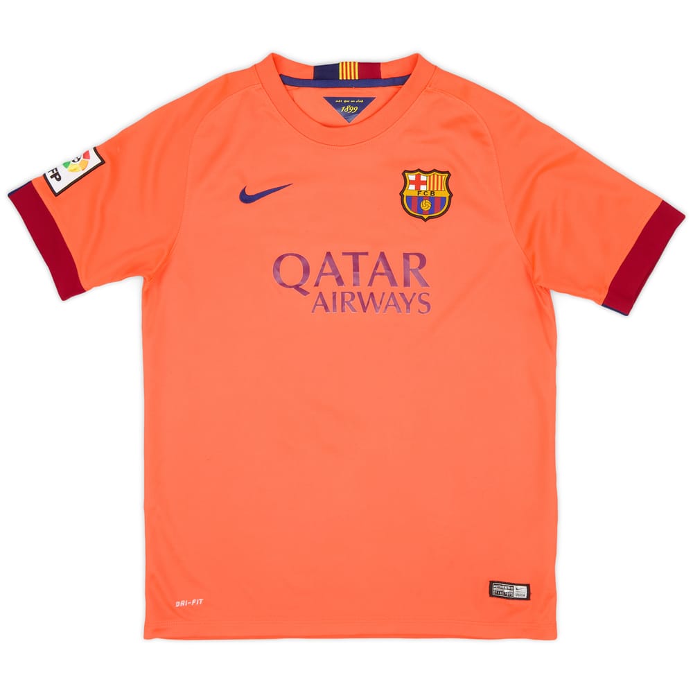 2014-15 Barcelona Away Shirt - 8/10 - (XL.Boys)