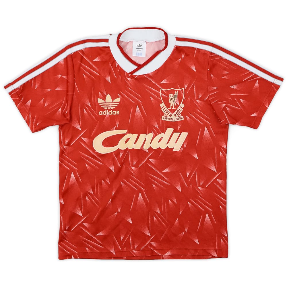 1989-91 Liverpool Home Shirt - 7/10 - (M.Boys)
