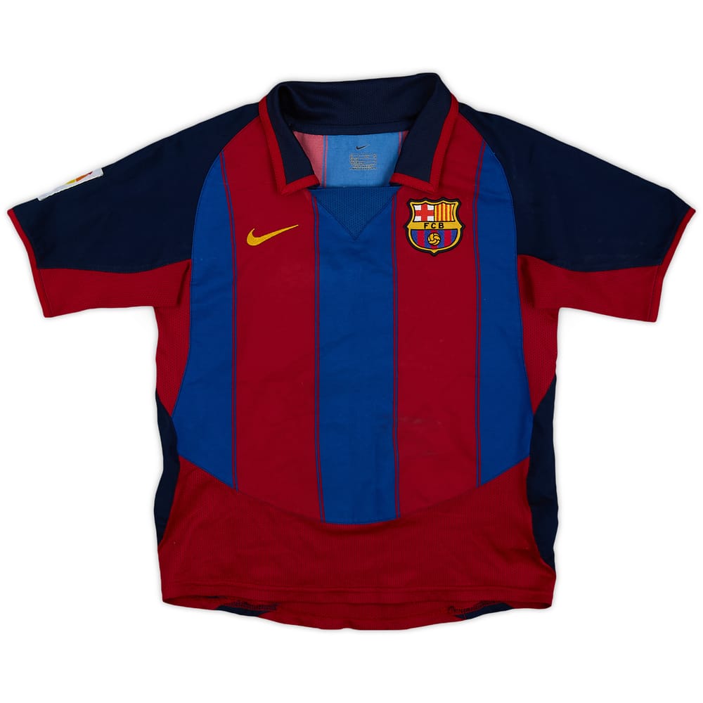 2003-04 Barcelona Home Shirt - 6/10 - (S.Boys)