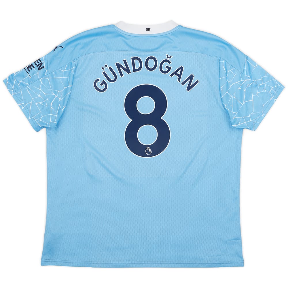 2020-21 Manchester City Home Shirt Gundogan #8 - 8/10 - (XXL)