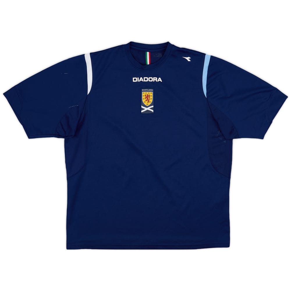 2007-08 Scotland Diadora Training Shirt - 7/10 - (L)
