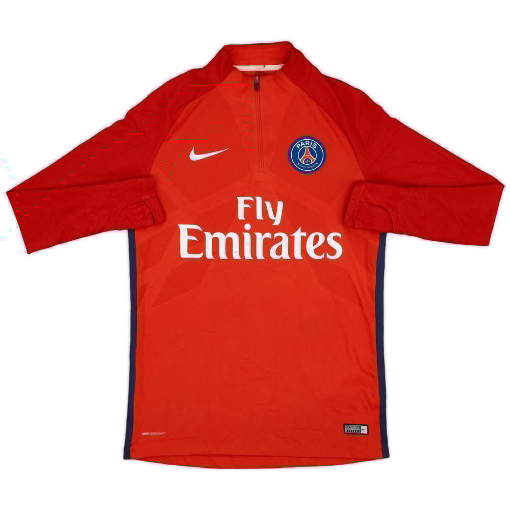 2017-18 Paris Saint-Germain Nike 1/4 Zip Training Top - 8/10 - (M)