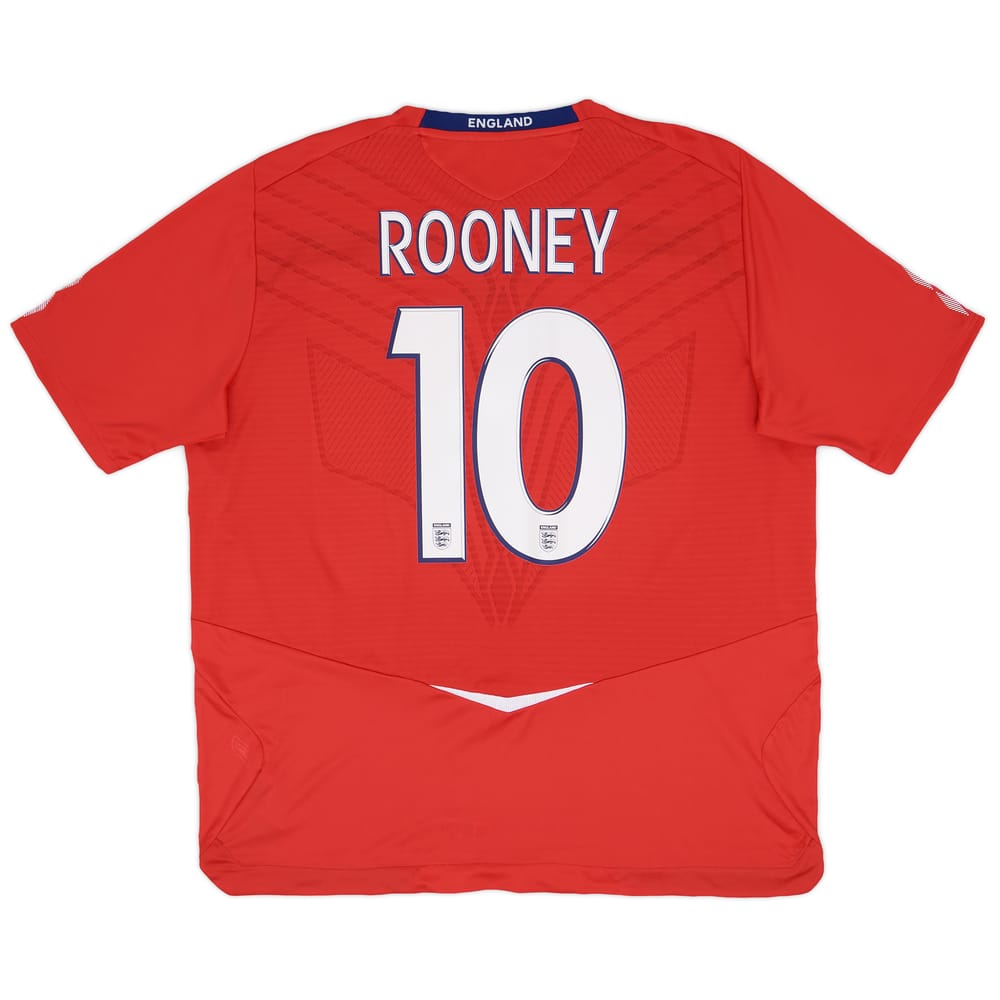 2008-10 England Away Shirt Rooney #10 - 9/10 - (XXL)