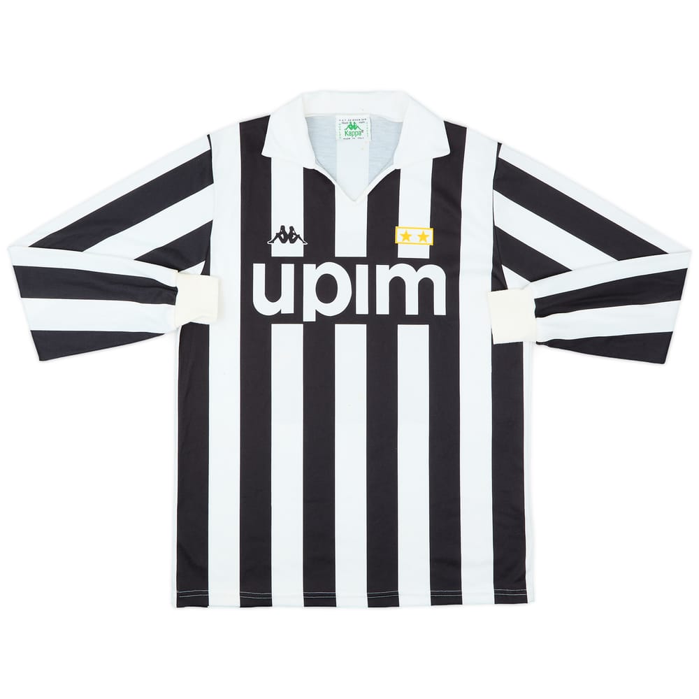1989-90 Juventus Basic Home L/S Shirt - 7/10 - (M)