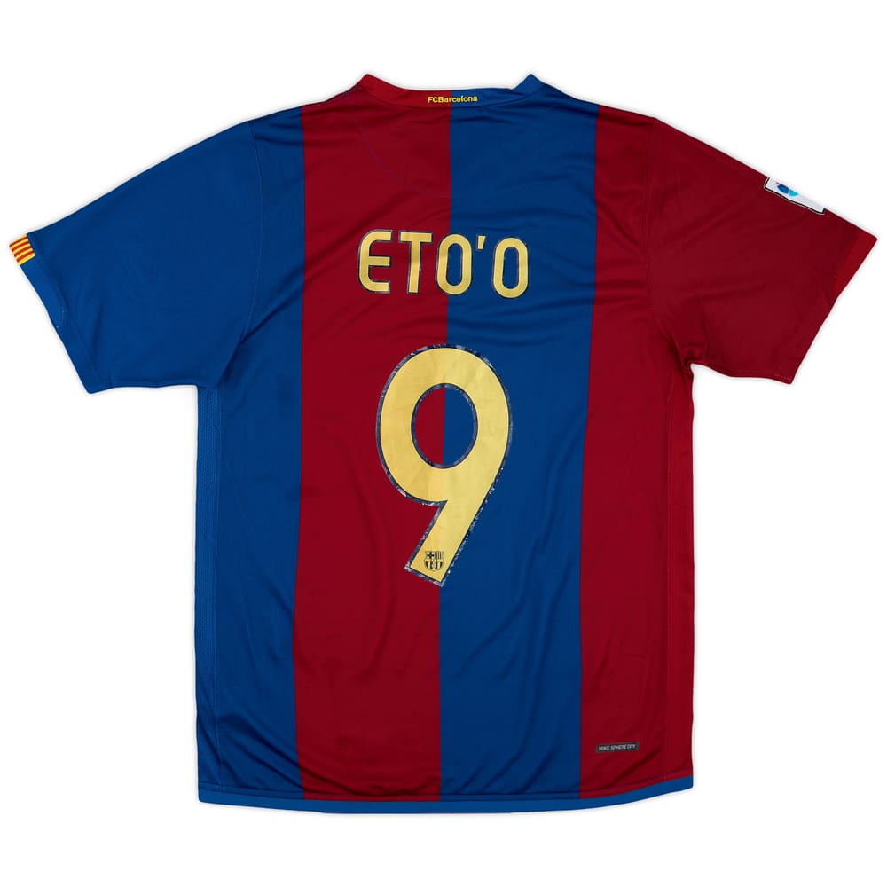 2006-07 Barcelona Home Shirt Eto'o #9 - 6/10 - (M)