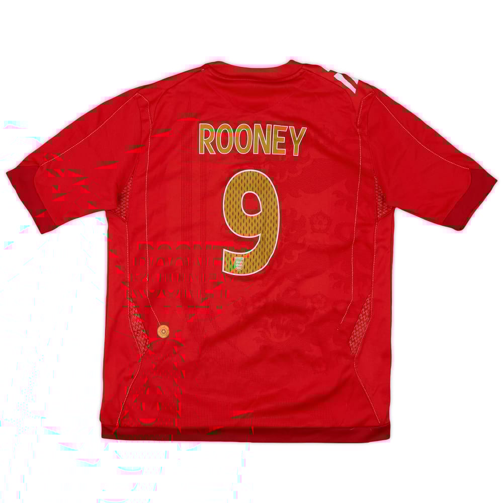 2006-08 England Away Shirt Rooney #9 - 8/10 - (M.Boys)