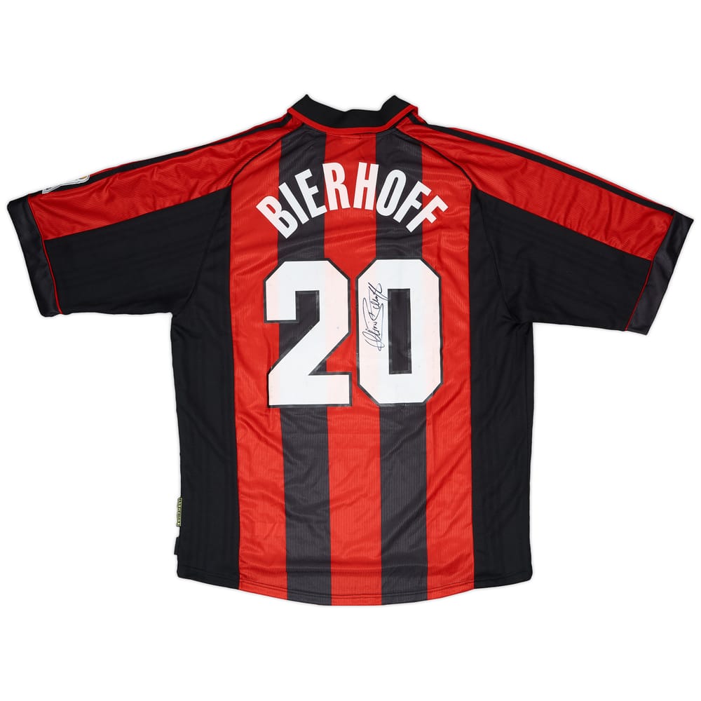1998-00 AC Milan Player Issue Signed Home Shirt Bierhoff #20