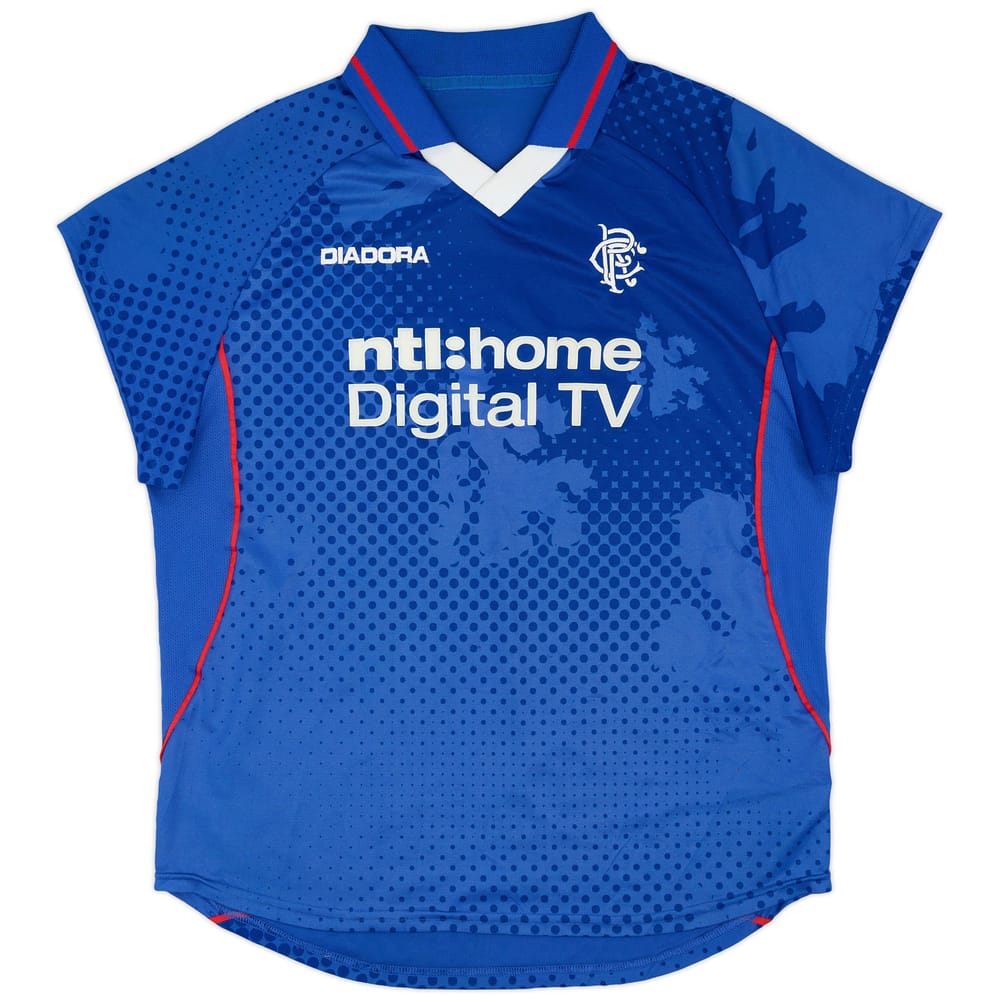 2002-03 Rangers Home Shirt - 9/10 - (Women's XL)