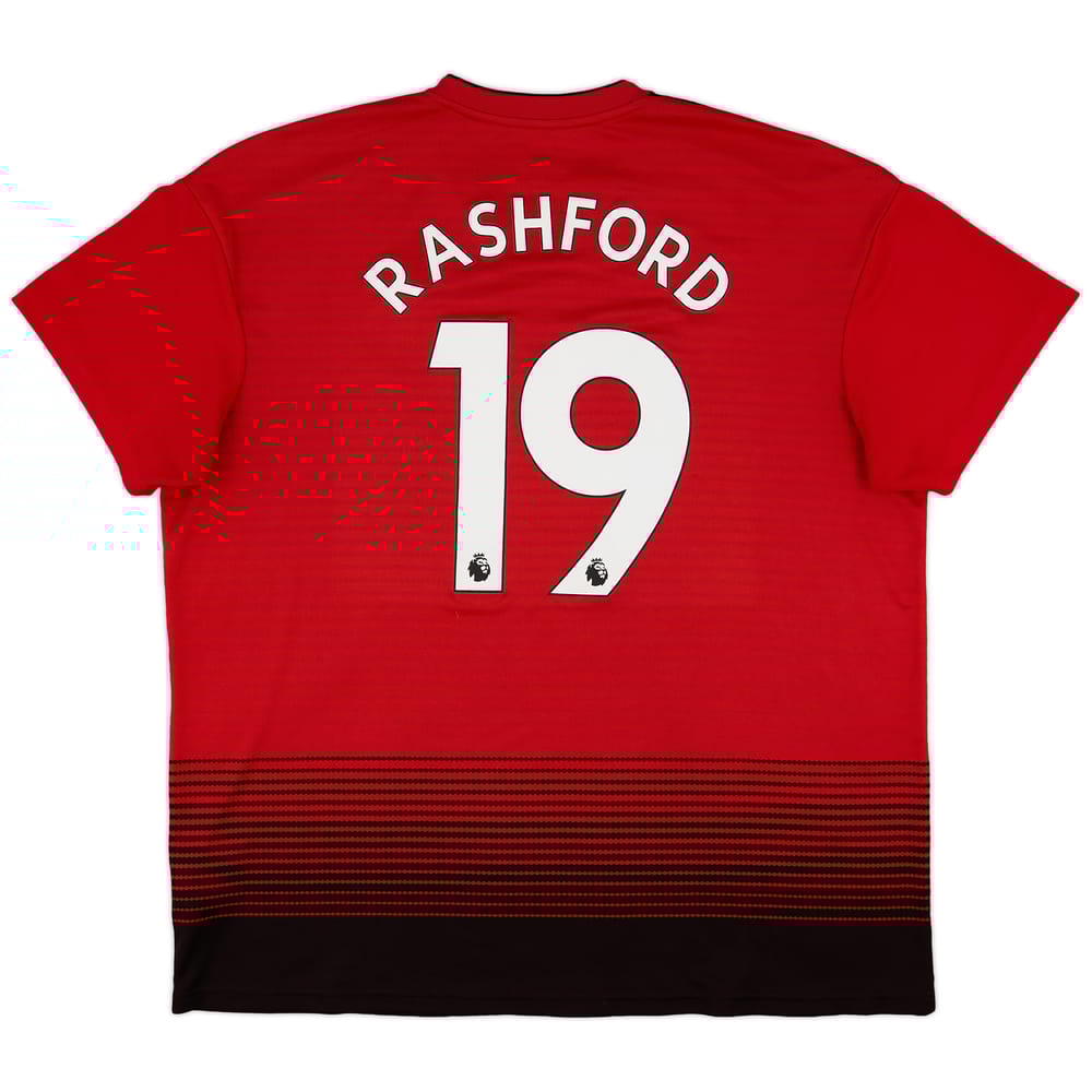 2018-19 Manchester United Home Shirt Rashford #19 - 9/10 - (XXL)