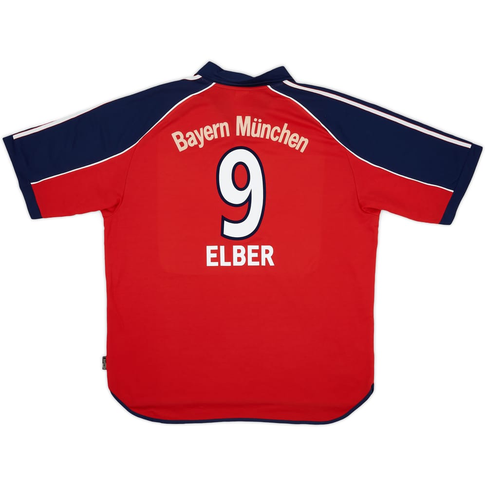 1999-01 Bayern Munich Home Shirt Elber #9 - 7/10 - (XXL)