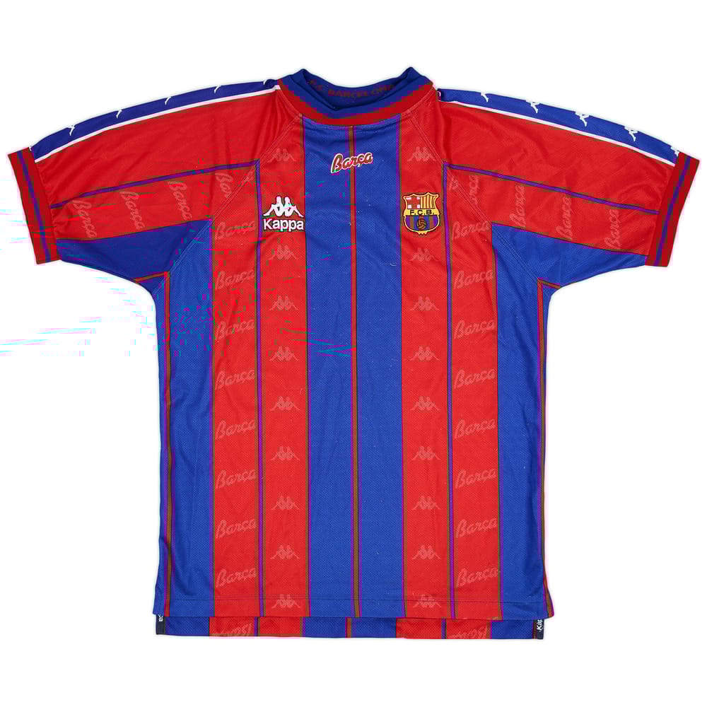 1997-98 Barcelona Home Shirt - 8/10 - (L)
