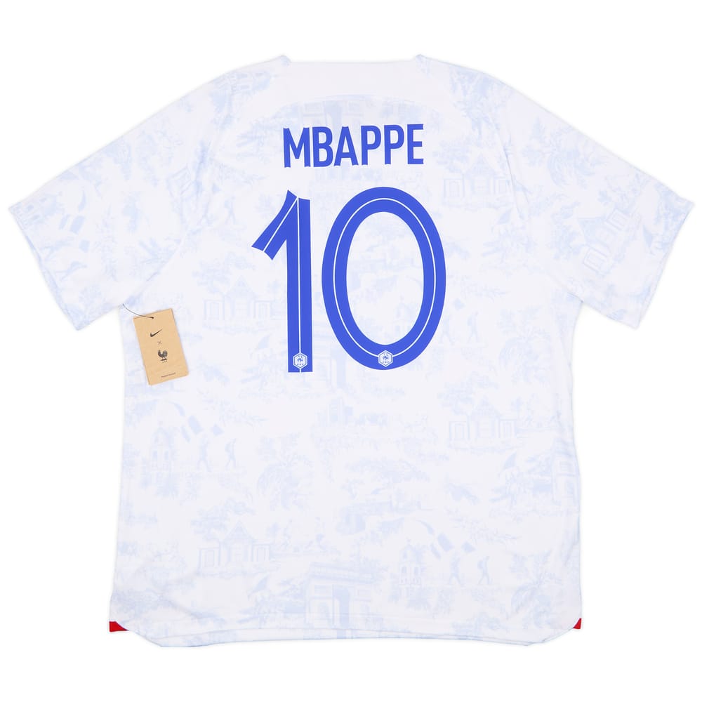 2022-23 France Away Shirt Mbappe #10 (XXL)