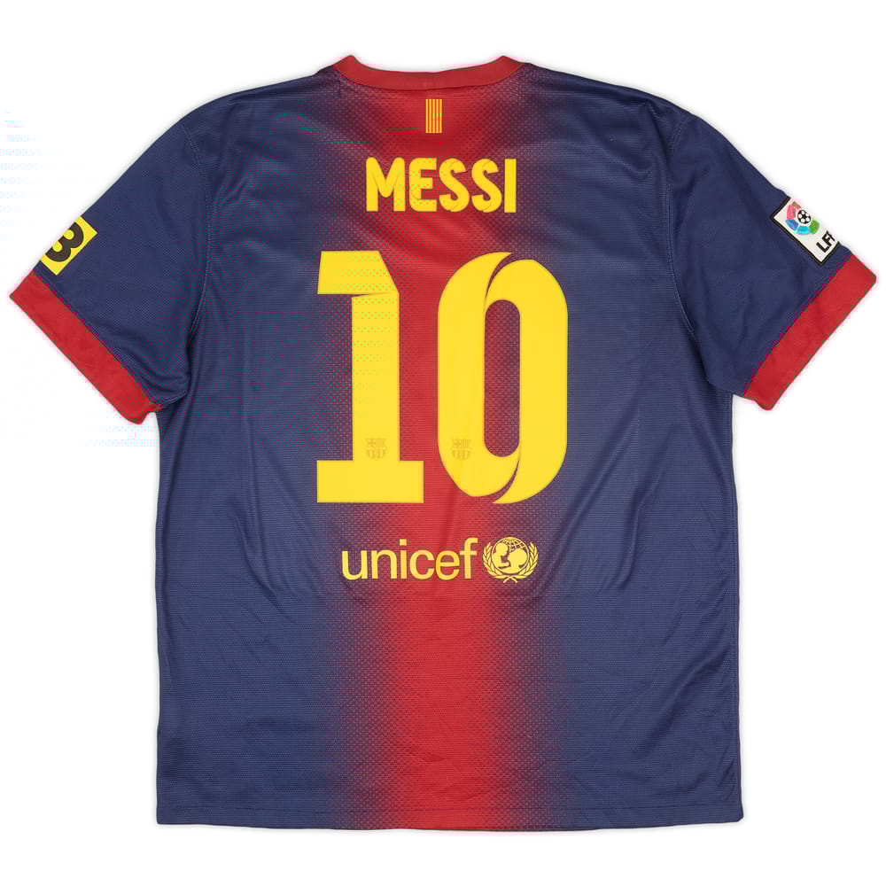 2012-13 Barcelona Home Shirt Messi #10 - 8/10 - (XL)