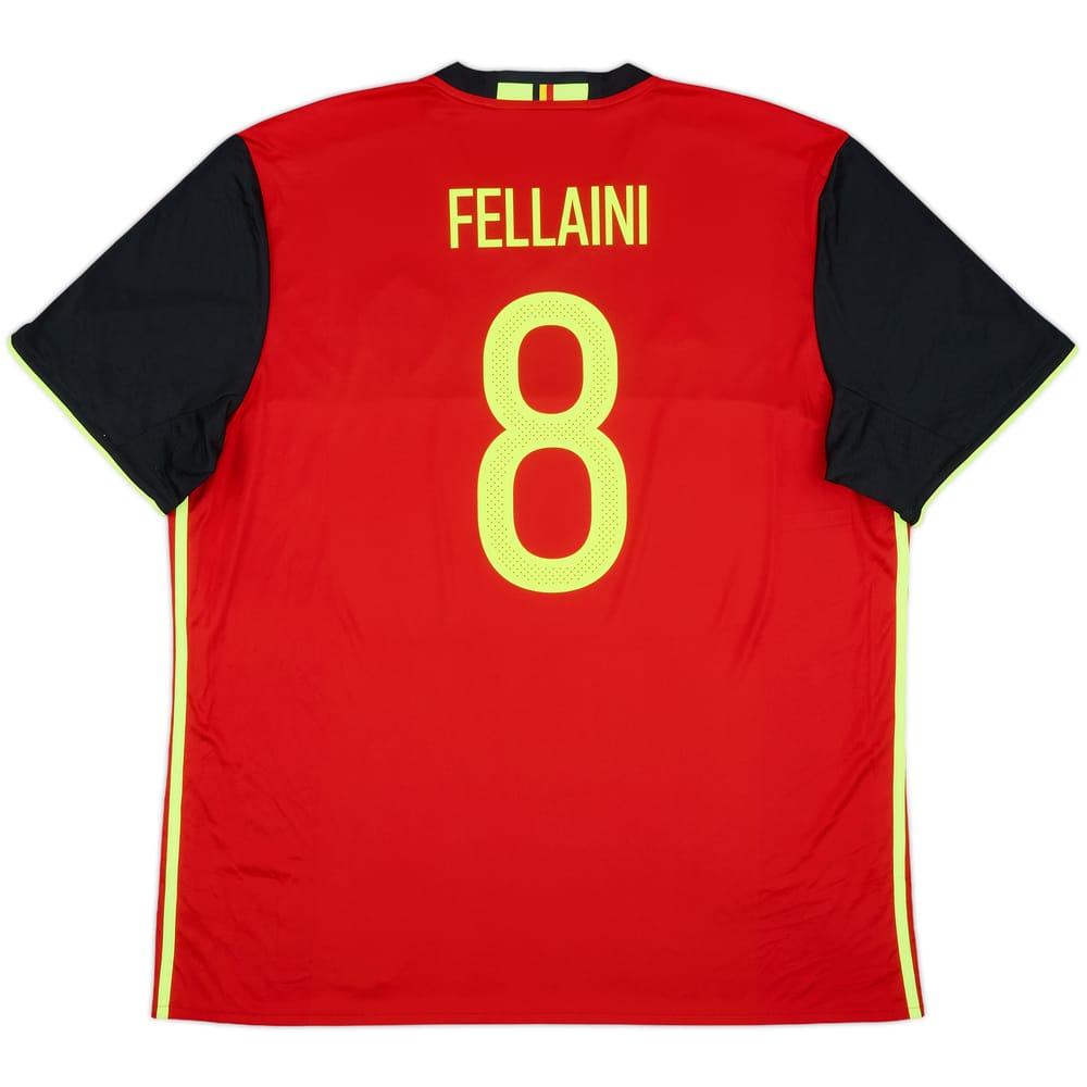 2016-17 Belgium Home Shirt Fellaini #8 - 10/10 - (XXL)