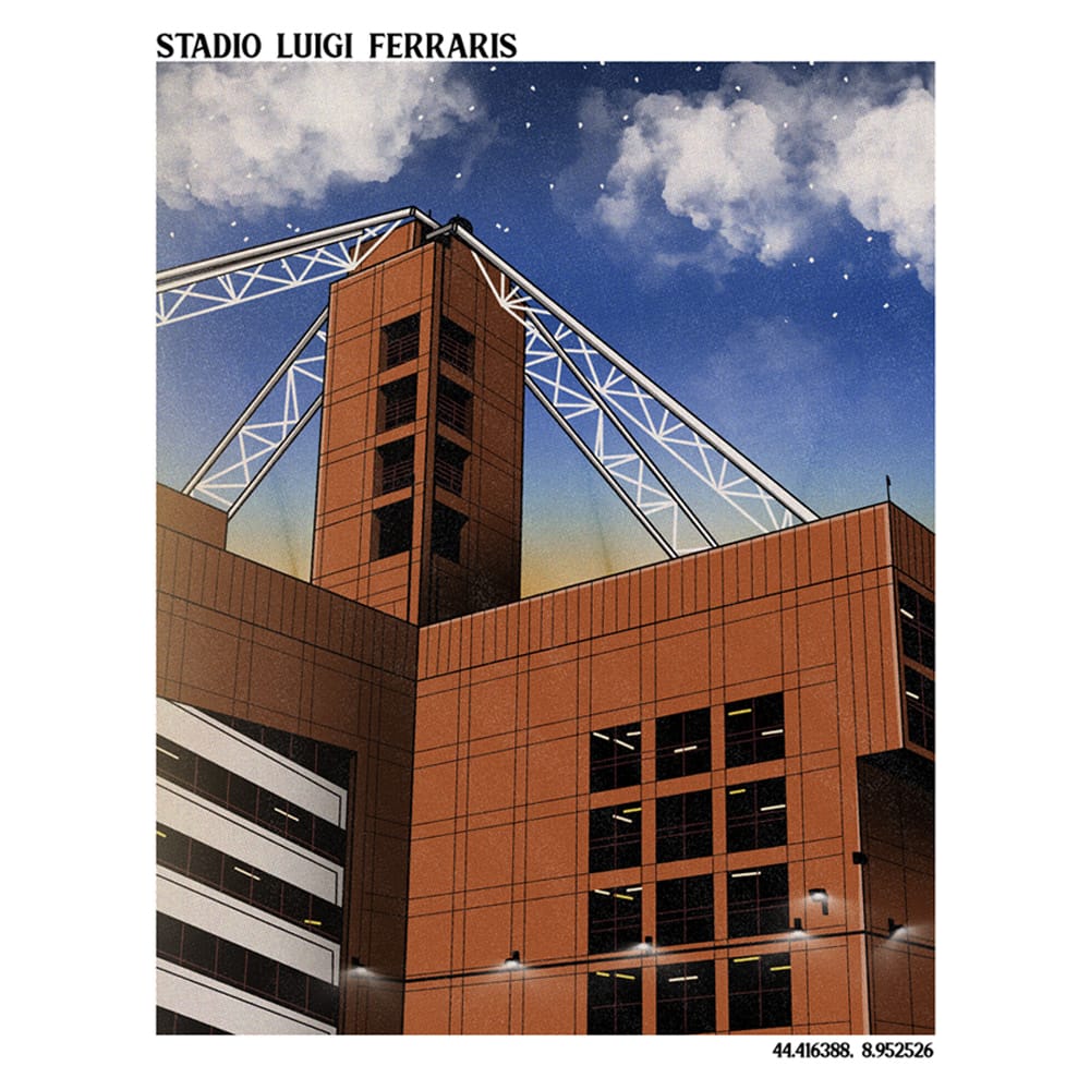 Stadio Luigi Ferraris A3 Print/Poster