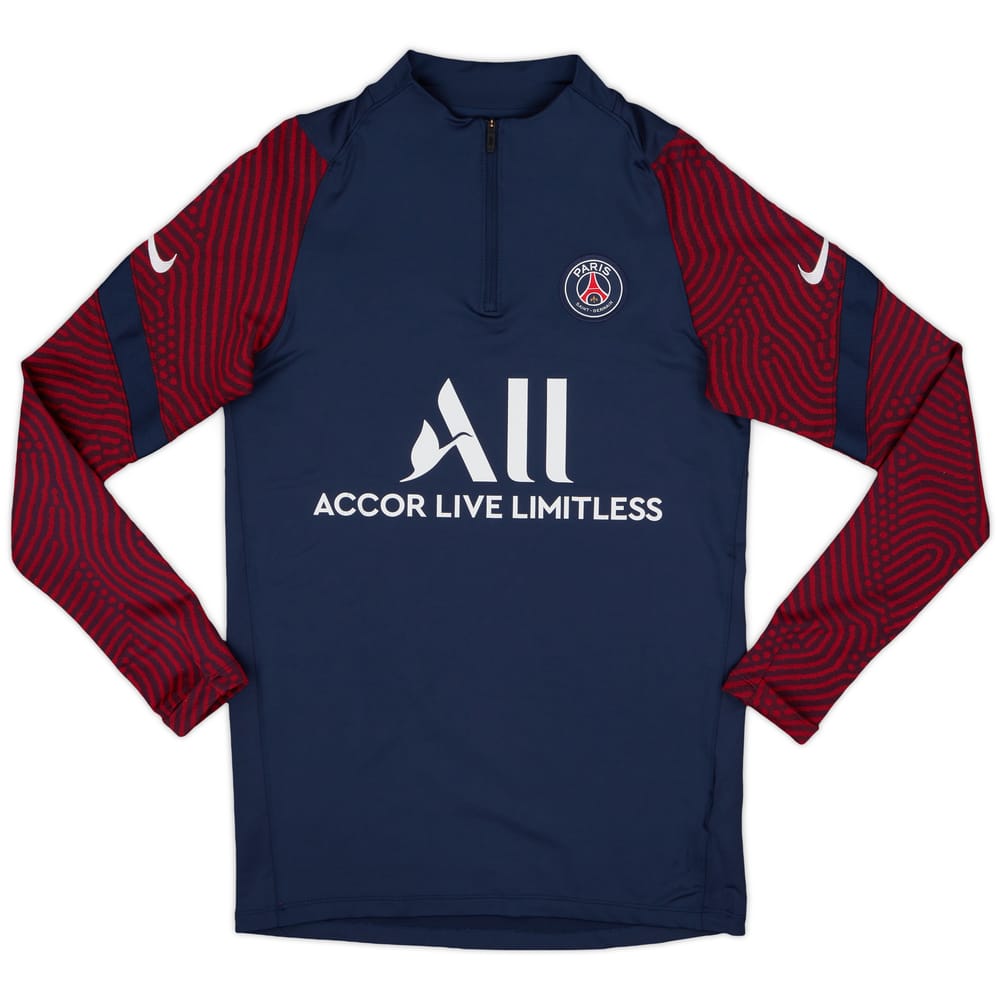 2020-21 Paris Saint-Germain Nike 1/4 Zip Drill Top - 10/10 - (S)