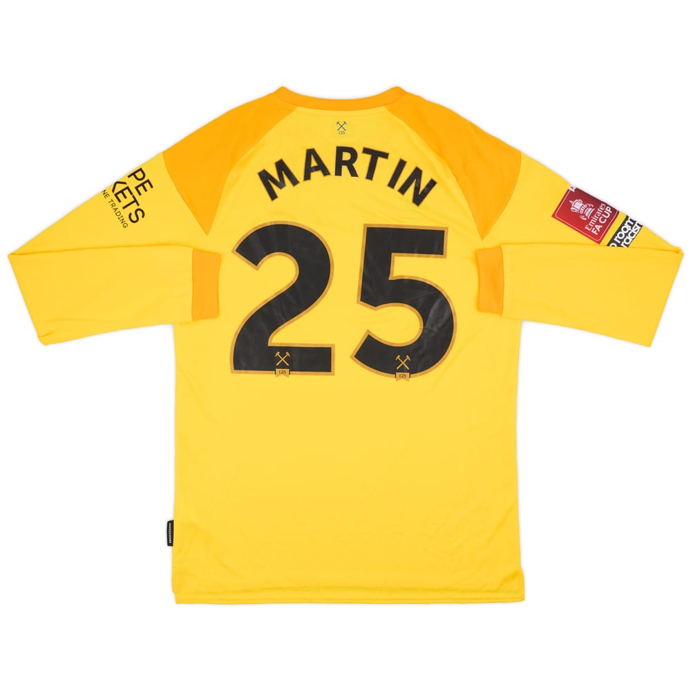 2020-21 West Ham Match Issue FA Cup GK Shirt Martin #25