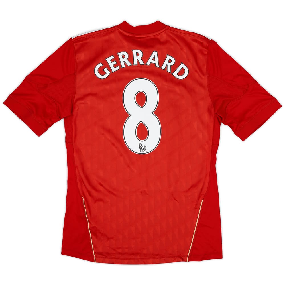 2010-12 Liverpool Home Shirt Gerrard #8 - 6/10 - (S)