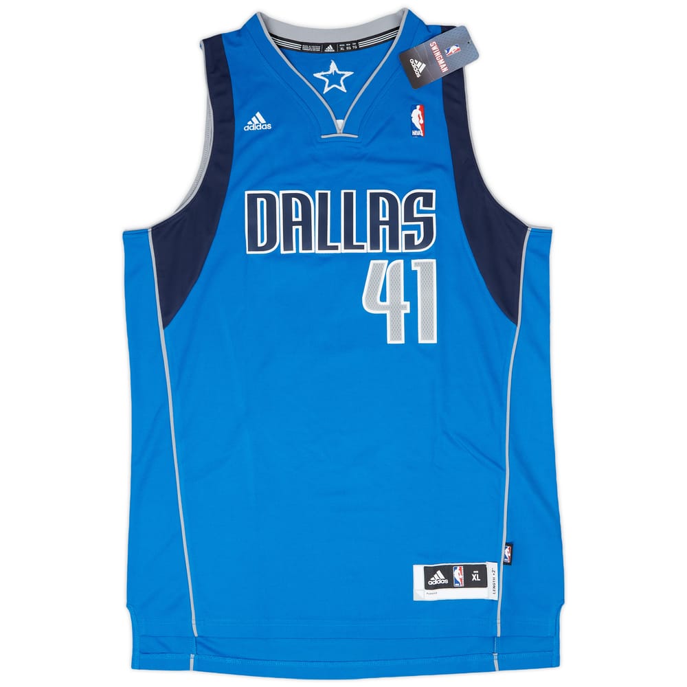 2010-14 Dallas Mavericks Nowitzki #41 adidas Swingman Away Jersey (XL)