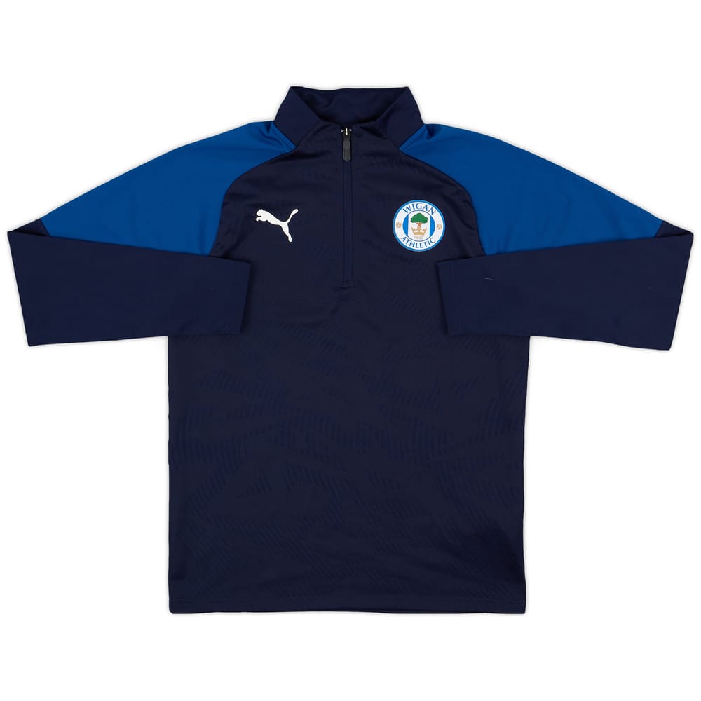 2018-19 Wigan Puma 1/4 Zip Training Top - 8/10 - (S)