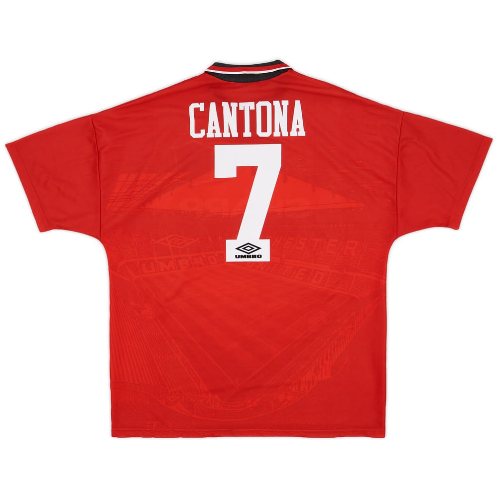 1994-96 Manchester United Home Shirt Cantona #7 - 9/10 - (XL)