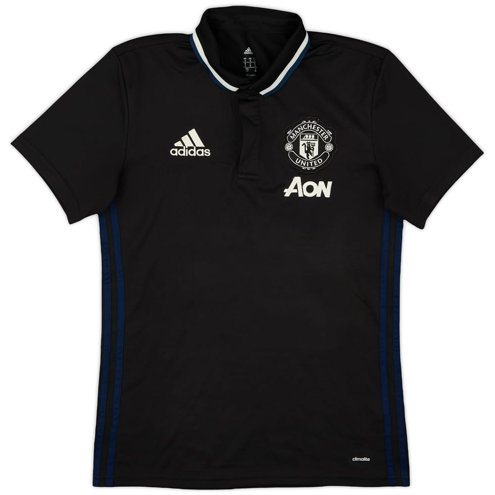 2016-17 Manchester United adidas Polo Shirt - 9/10 - (S)