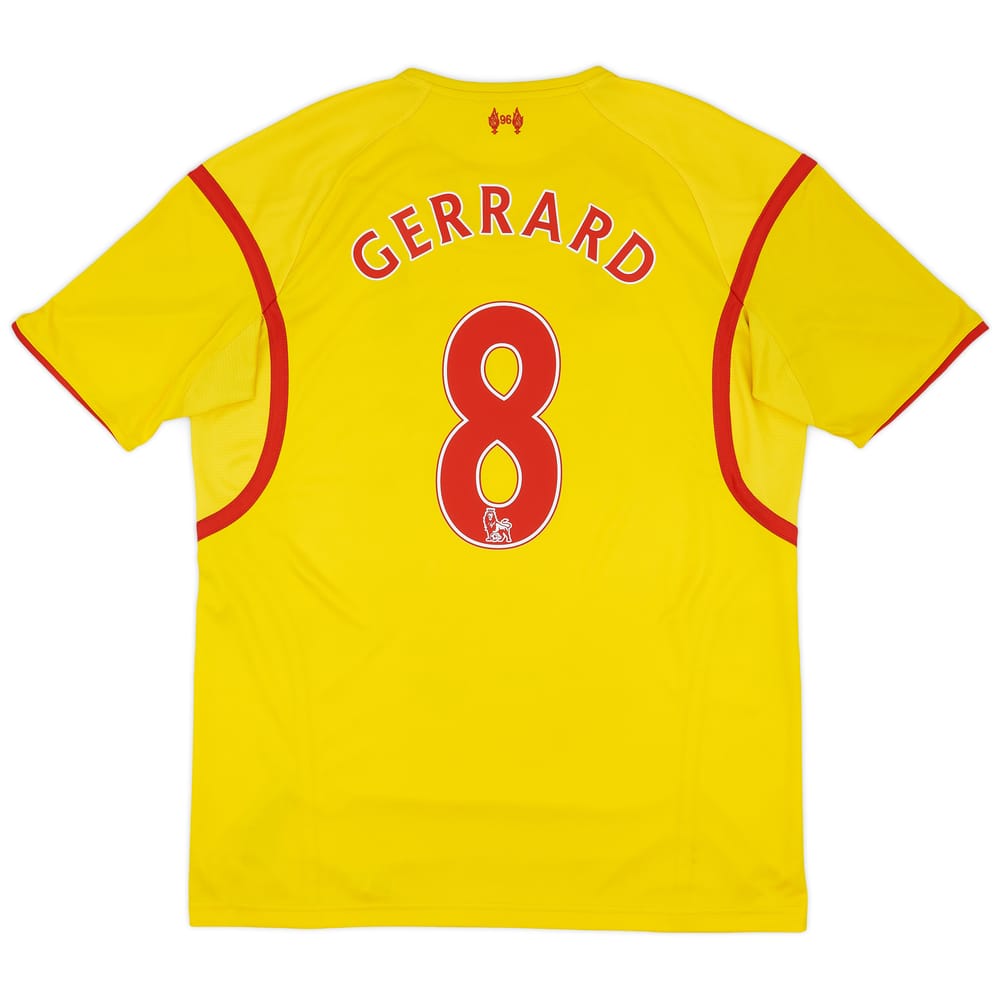 2014-15 Liverpool Away Shirt Gerrard #8 - 7/10 - (XL)