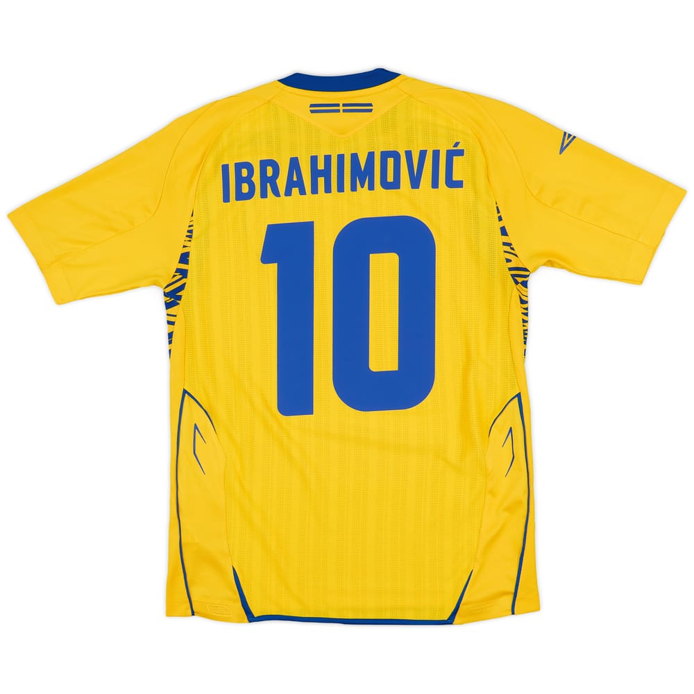 2007-09 Sweden Home Shirt Ibrahimovic #10 - 9/10 - (S)