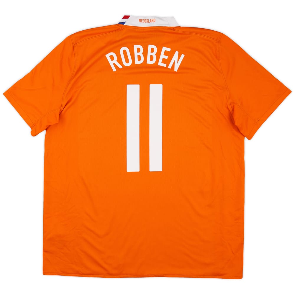 2008-10 Netherlands Home Shirt Robben #11 - 7/10 - (XL)