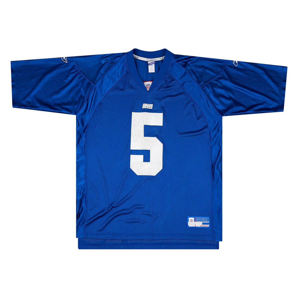 2002-03 New York Giants Collins #5 Reebok On Field Jersey (Home) XL
