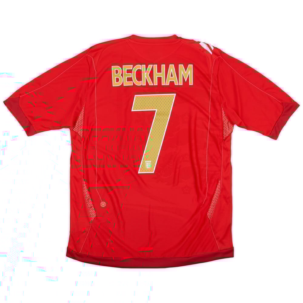 2006-08 England Away Shirt Beckham #7 (L)