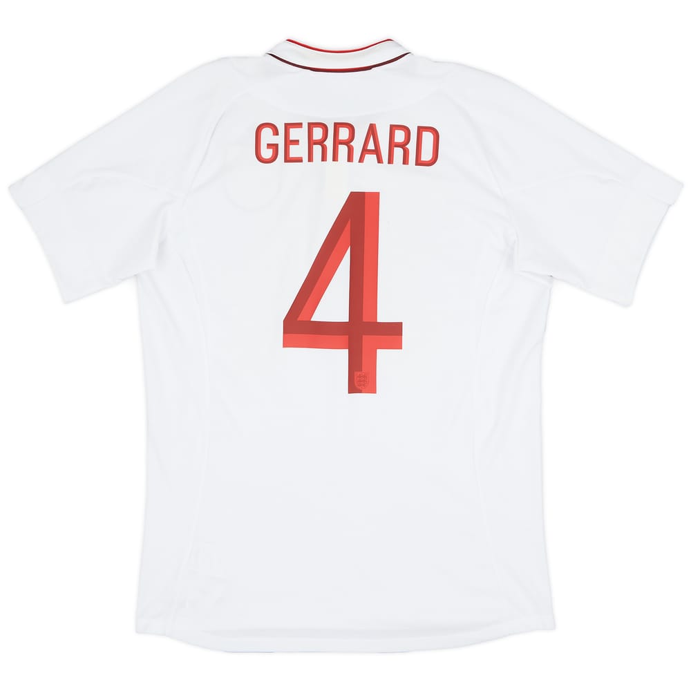 2012-13 England Home Shirt Gerrard #4 - 6/10 - (M)