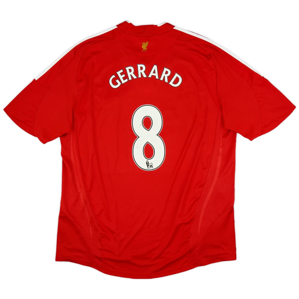 2008-10 Liverpool Home Shirt Gerrard #8 - 5/10 - (XXL)