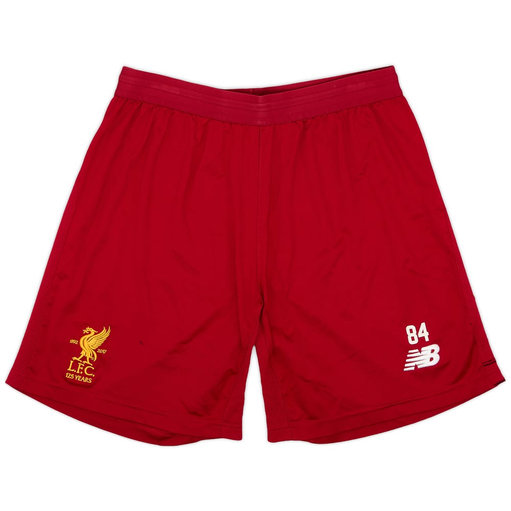 2017-18 Liverpool New Balance Player Issue Training Shorts #84 - 7/10 - (M)