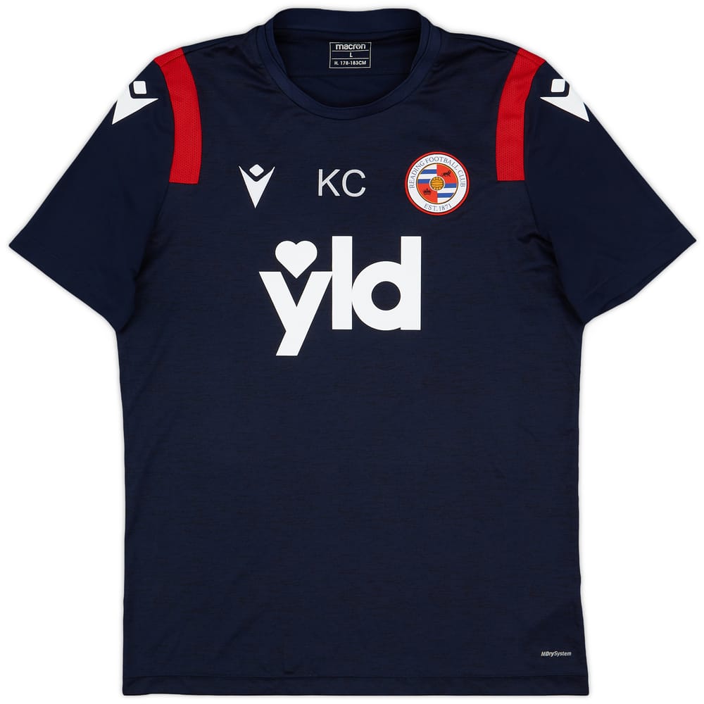 2019-20 Reading Staff Issue Macron Training Shirt 'KC' - 9/10 - (L)