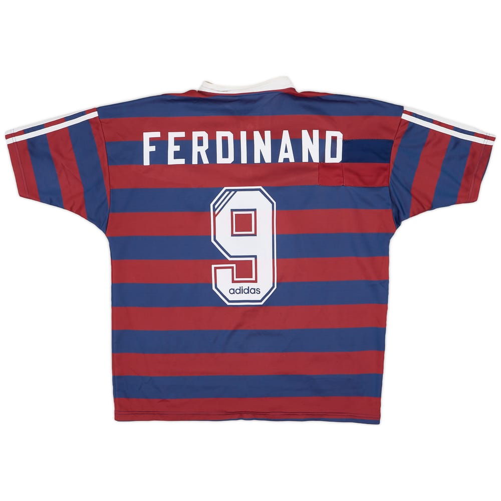 1995-96 Newcastle Away Shirt Ferdinand #9 - 4/10 - (L)