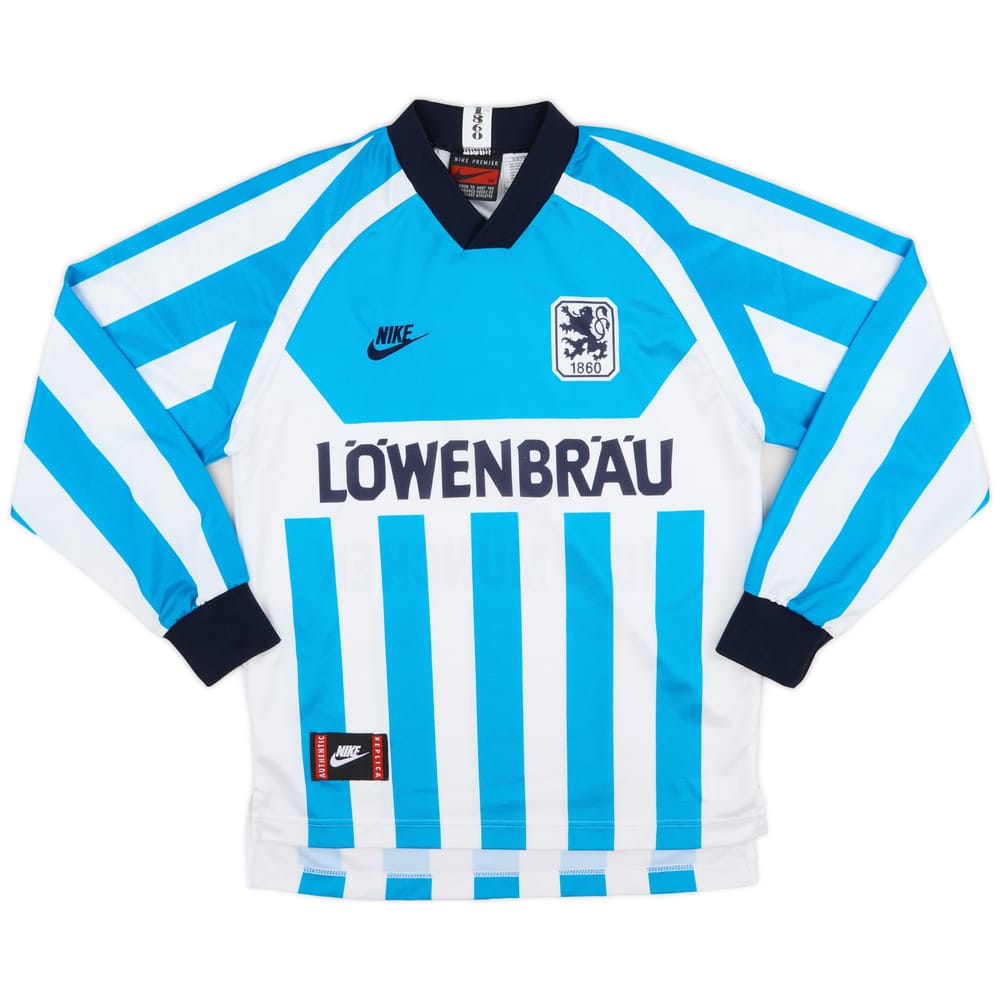1995-96 1860 Munich Home L/S Shirt - 9/10 - (XS)