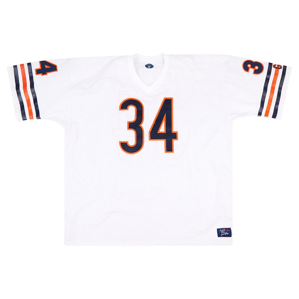 1985 Chicago Bears Payton #34 Authentic Throwback Jersey (Away) 3XL