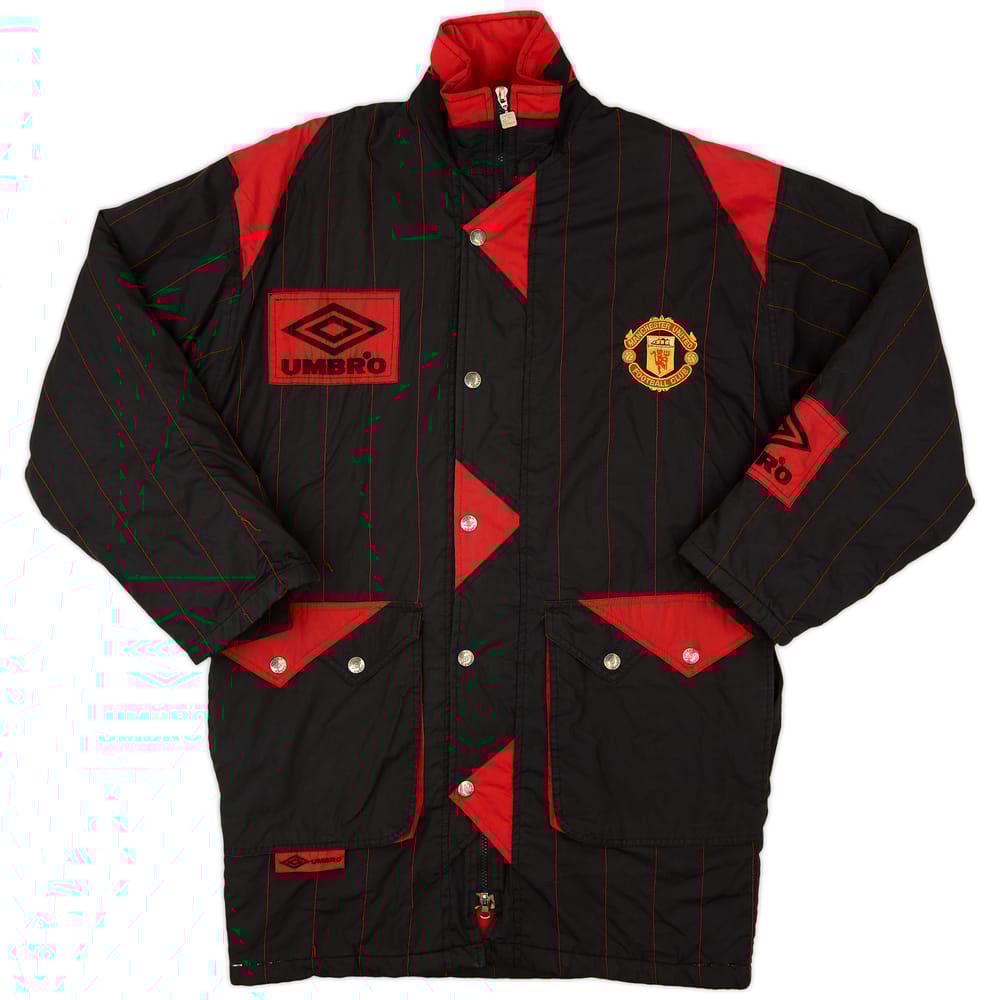1992-93 Manchester United Umbro Padded Bench Coat - 8/10 - (XS)