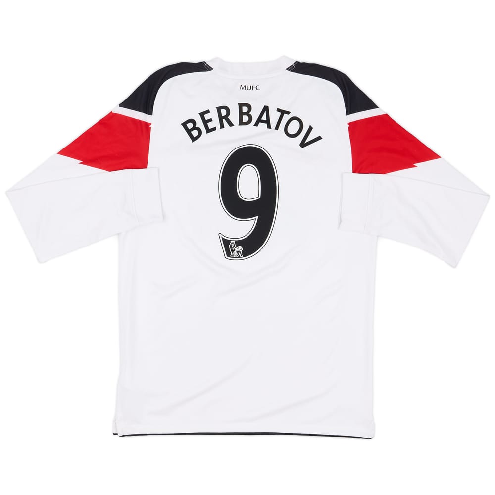 2010-12 Manchester United Away L/S Shirt Berbatov #9 - 6/10 - (M)