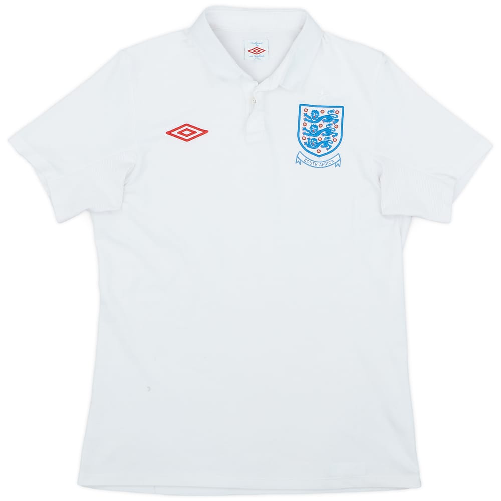 2010-11 England 'South Africa' Home Shirt - 9/10 - (M)