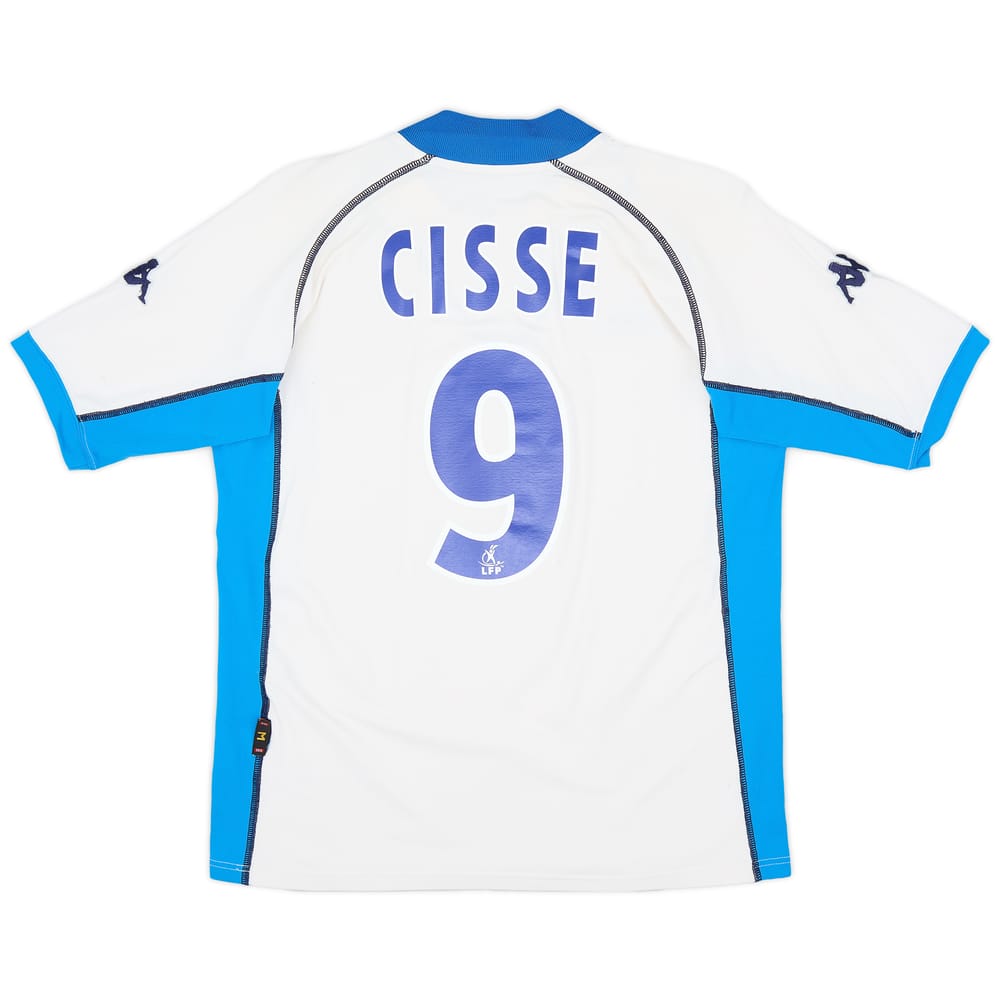 2002-03 Auxerre Home Shirt Cisse #9 - 6/10 - (M)