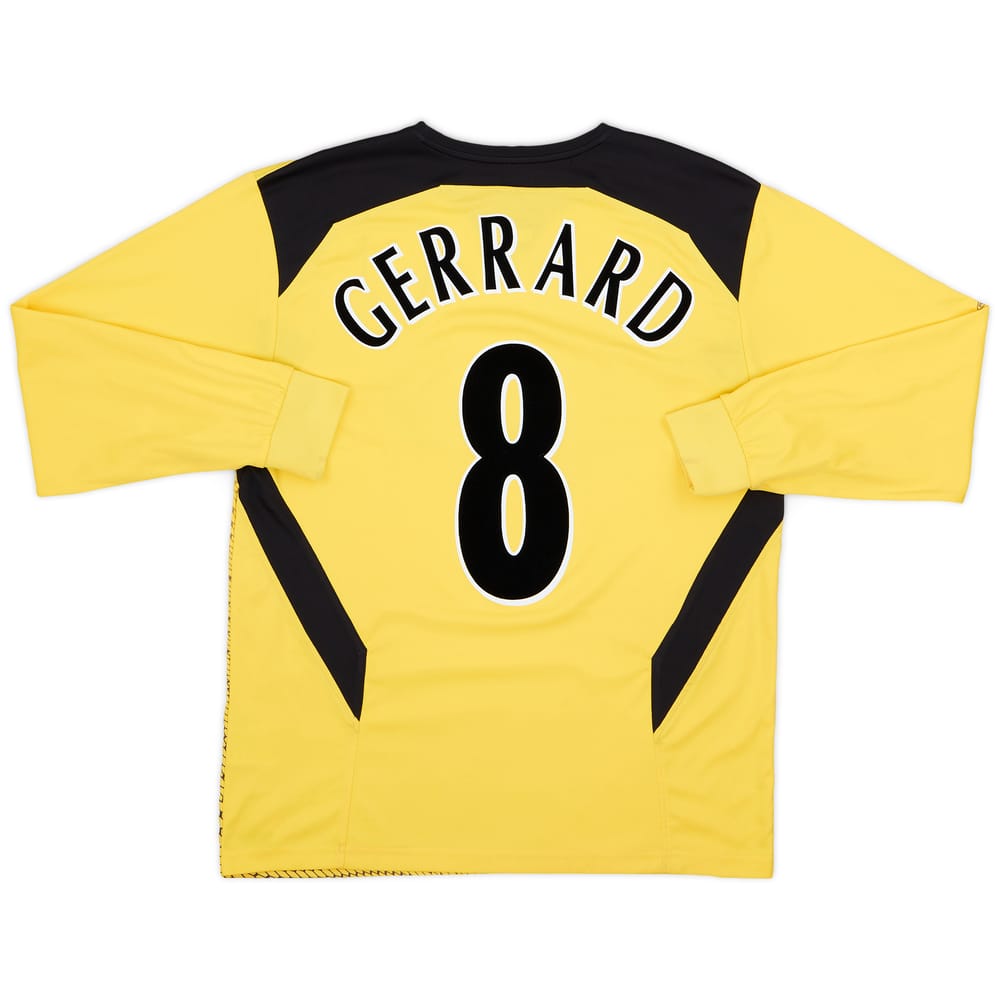 2004-06 Liverpool Away L/S Shirt Gerrard #8 - 7/10 - (M)