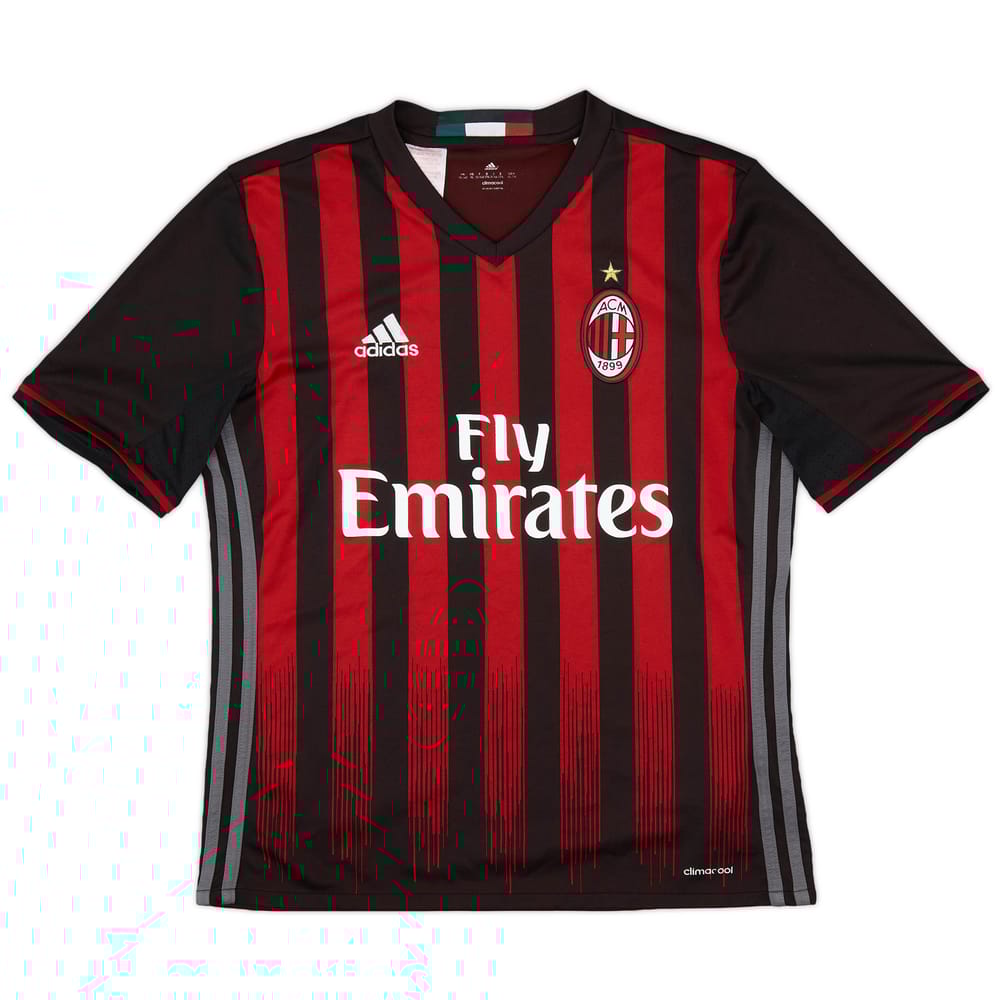 2016-17 AC Milan Home Shirt - 7/10 - (XL.Boys)