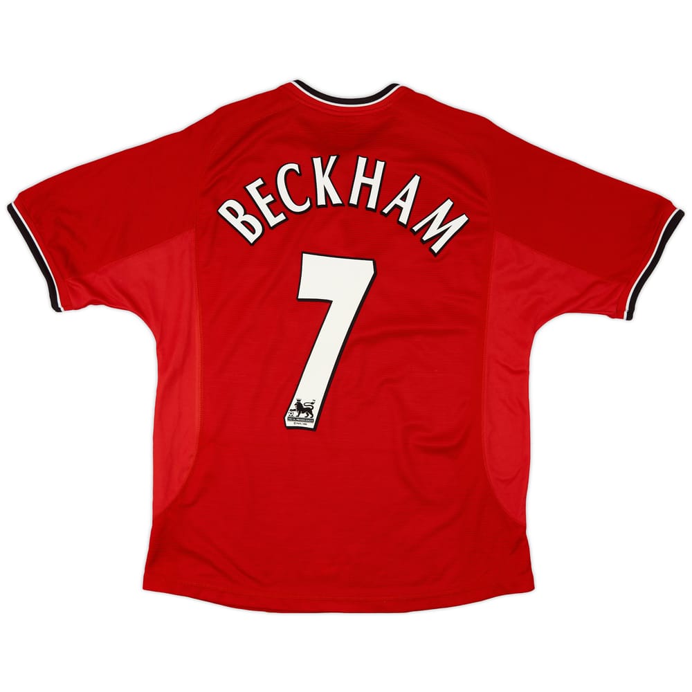 2000-02 Manchester United Home Shirt Beckham #7 - 5/10 - (M)