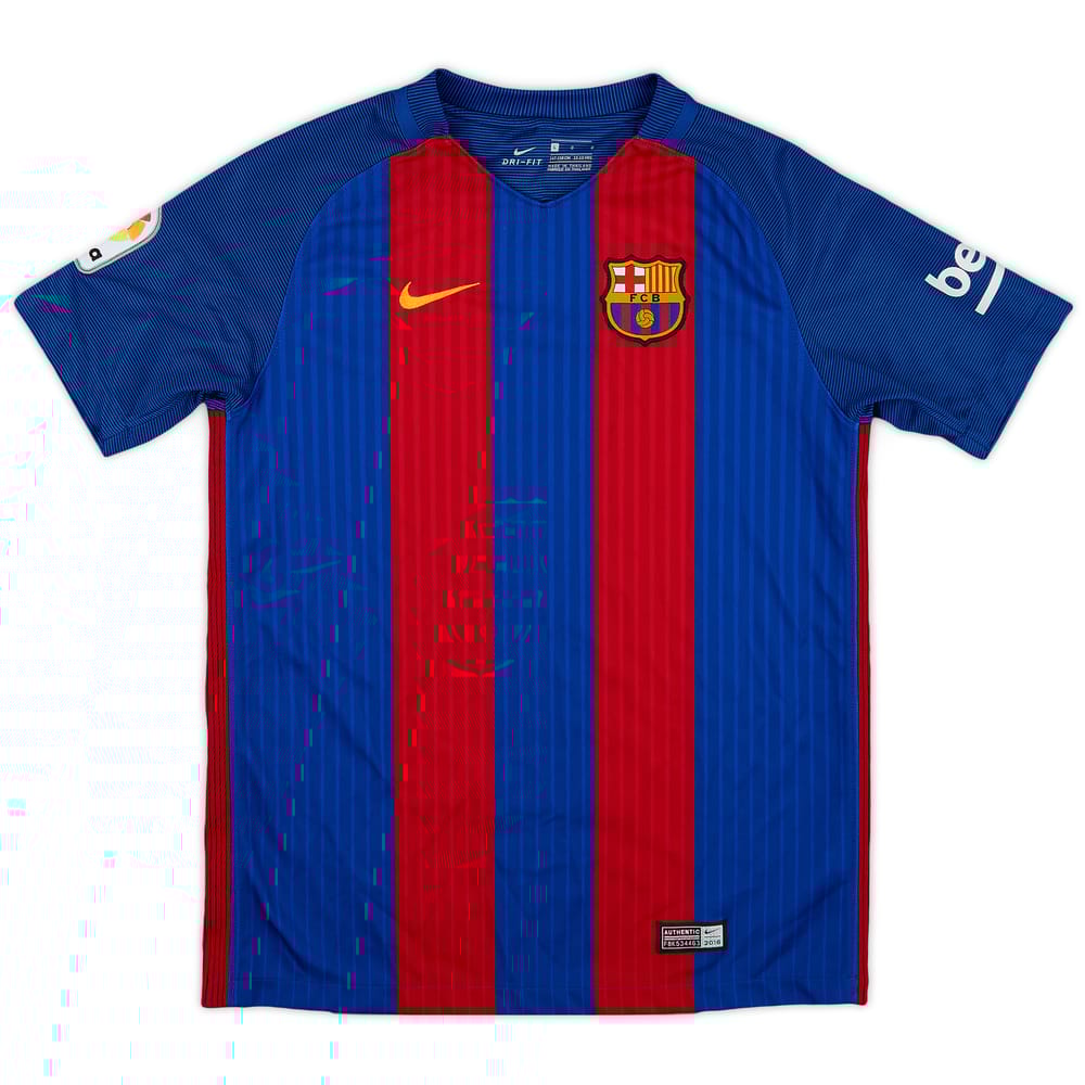 2016-17 Barcelona Home Shirt - 9/10 - (L.Boys)
