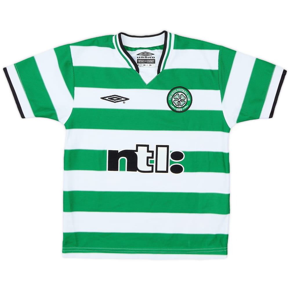 2001-03 Celtic Home Shirt - 9/10 - (4-5Y)