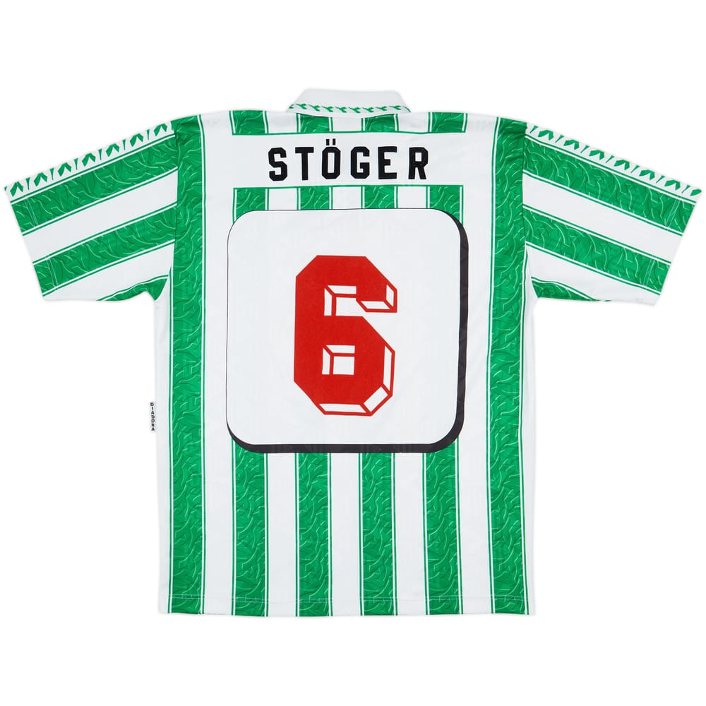 1996-98 Rapid Vienna Home Shirt Stoger #6 - 8/10 - (XL)